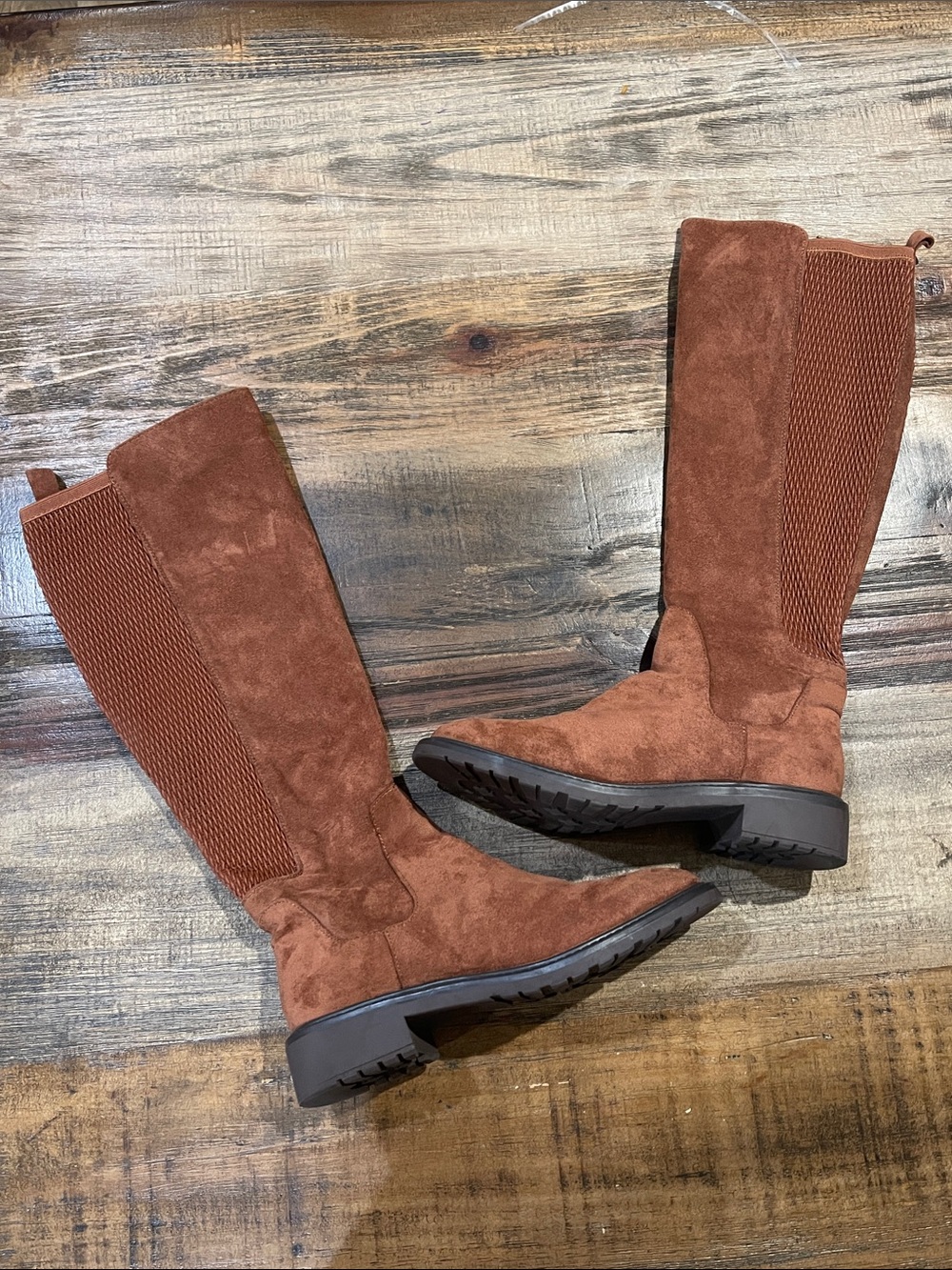 Kenneth Cole Reaction Brown suede Heeled Knee High Boots